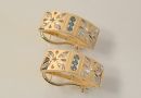 Blue & White Diamond Earrings